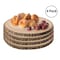 Vintiquewise Home Decor Natural Wooden Bark Slice Tray Large Rustic Table Charger Centerpiece 10”, PK 4 QI004158-10.4 - alternate 1